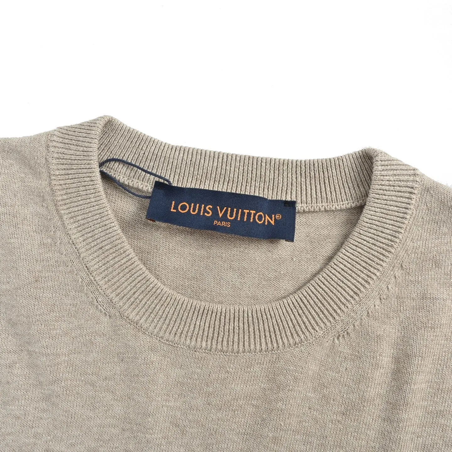 Louis Vuitton/Louis Vuitton hooked letter jacquard knitted short sleeves